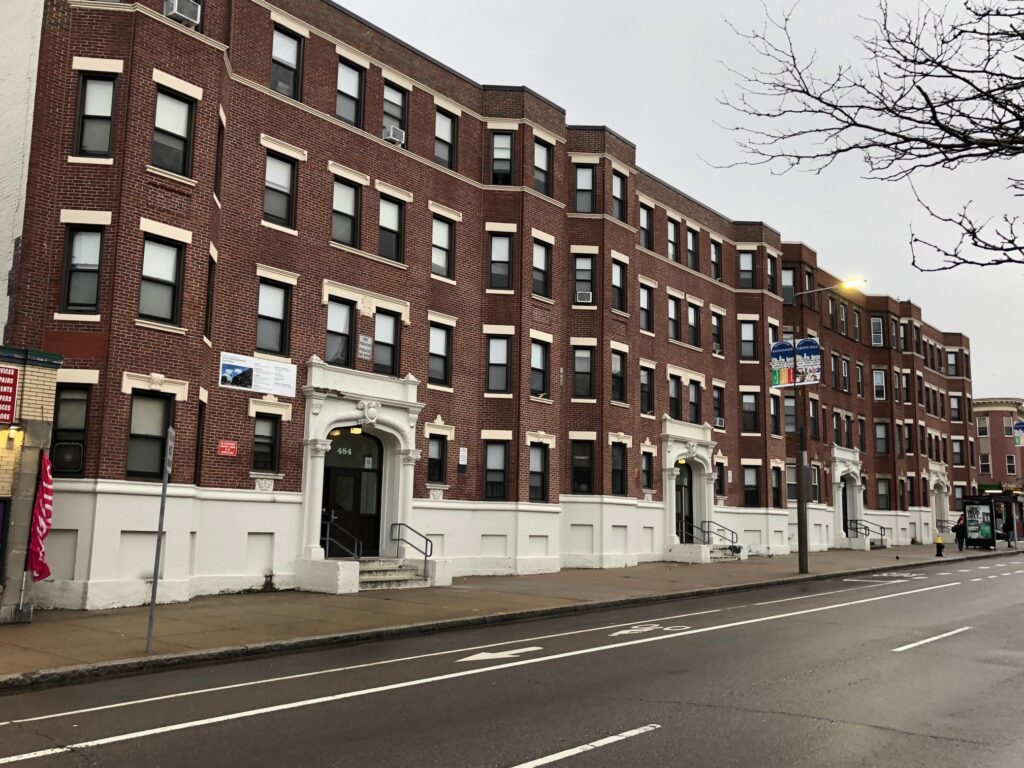 Masonry restoration of Boston apartment buildings